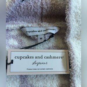 cupcakes & cashmere Purple and White Robe
